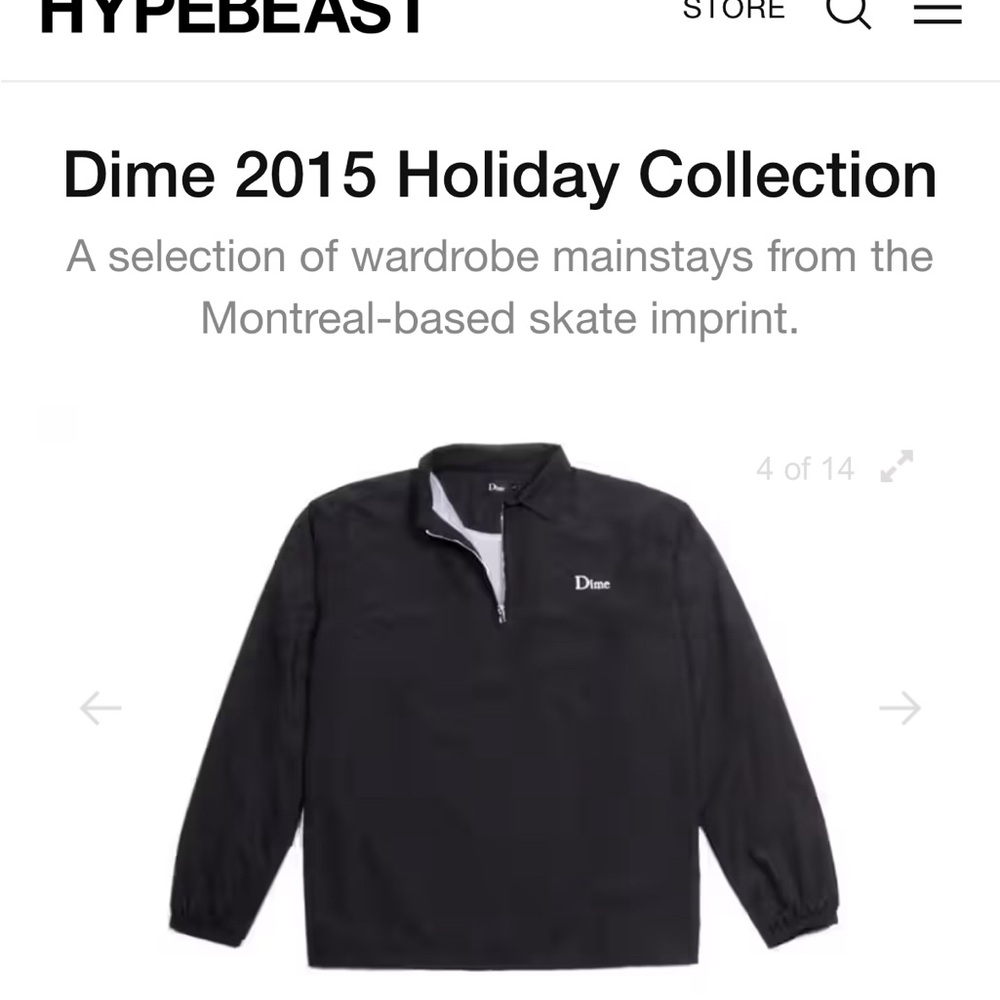 Dime MTL Black Windbreaker Jacket